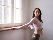 3way tie-waist long sleeve Tops / sakura(pink) Tops with ribbon
