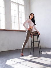3way tie-waist long sleeve Tops / sakura(pink) Tops with ribbon