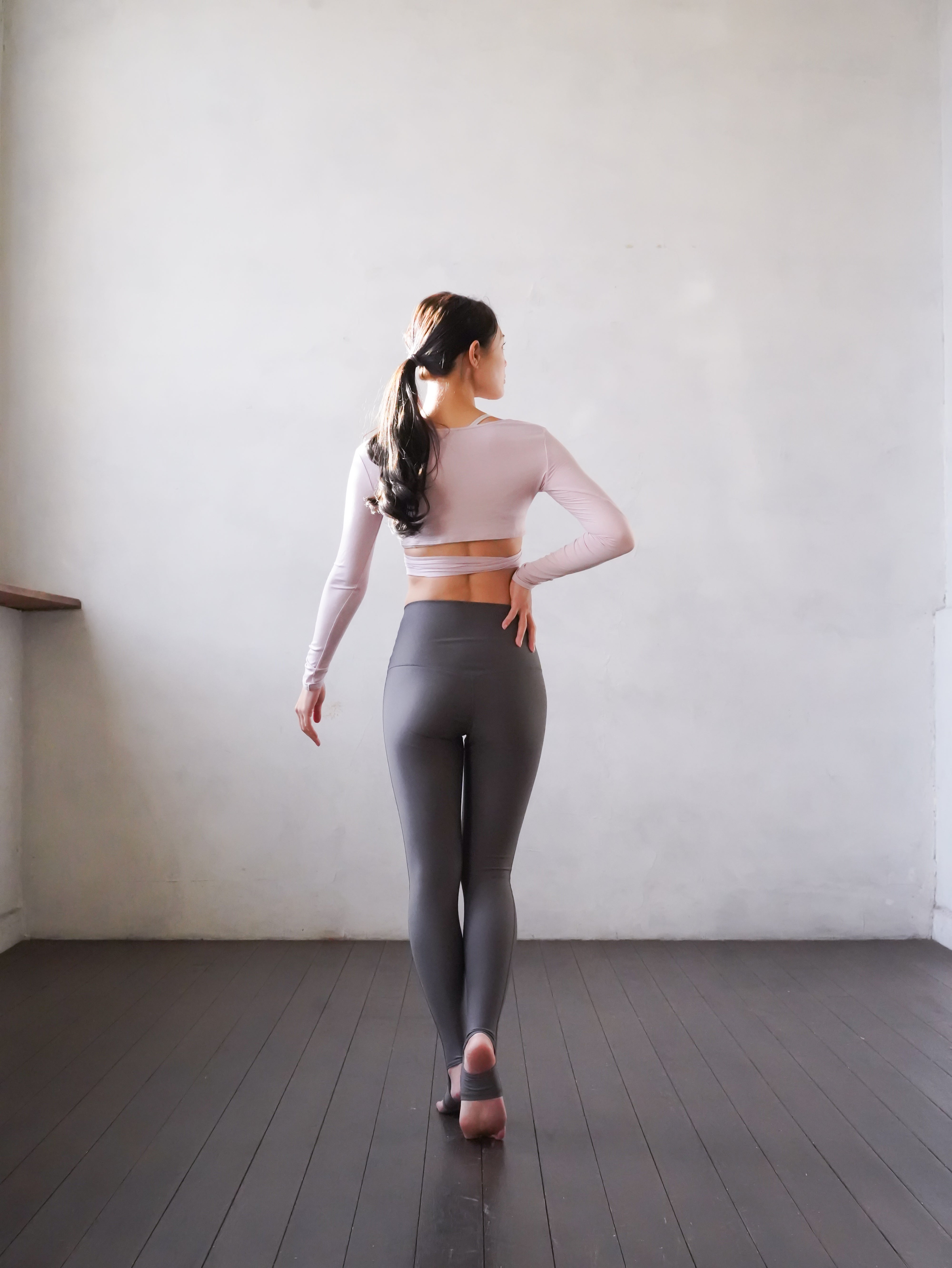 3way tie-waist long sleeve Tops / sakura(pink) Tops with ribbon