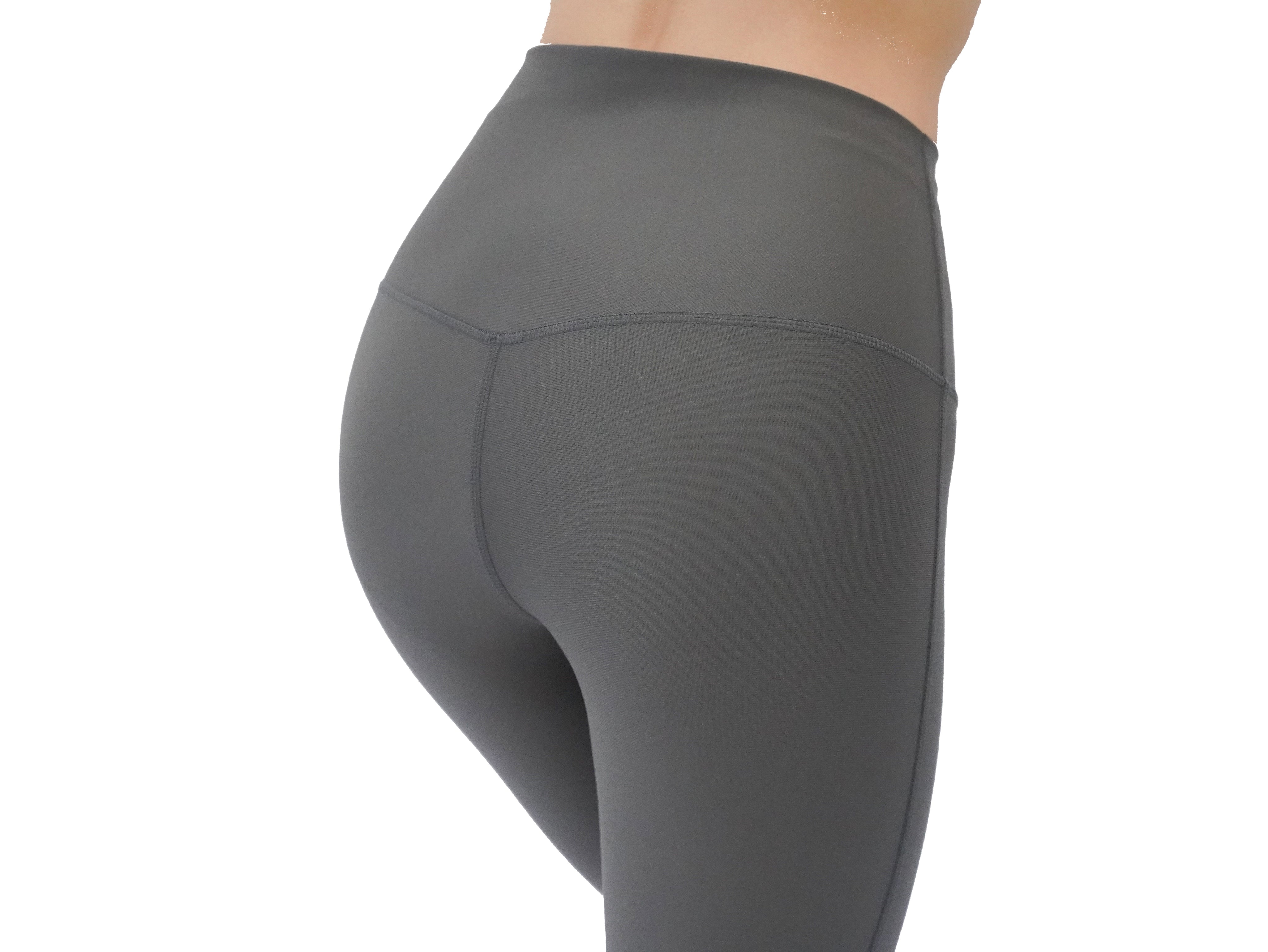 2way high waist stirrup leggings / stone(gray) trend leggings