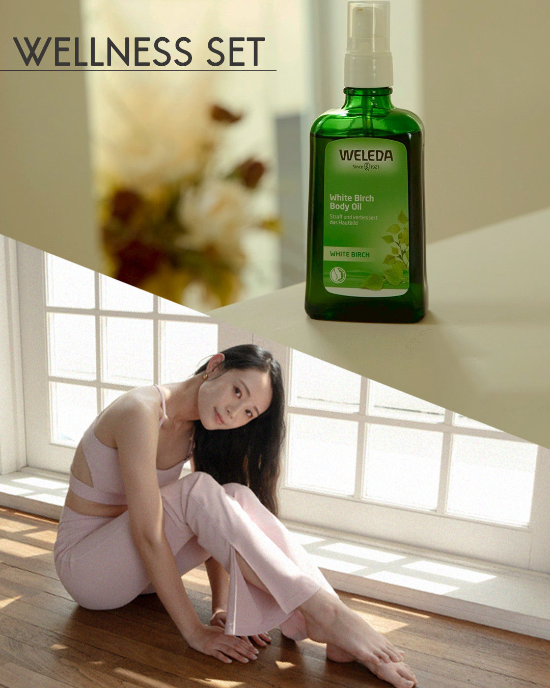 Special Wellness Set (Bra & Leggings with WELEDA Body Oil) ブラ