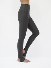 2way high waist stirrup leggings / stone(gray) trend leggings